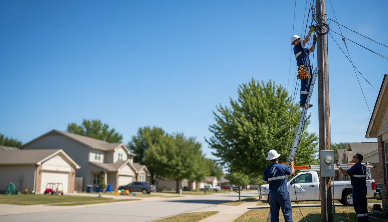 Residential electrician providing installation services in Vinton, CA
